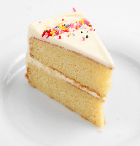 SLICED VANILLA CAKE